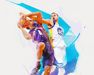 Poster of 2 basketball players